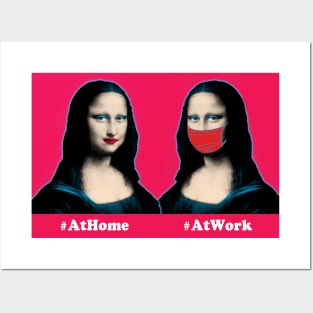 Mona Lisa Pop Art Quarantine Mask Posters and Art